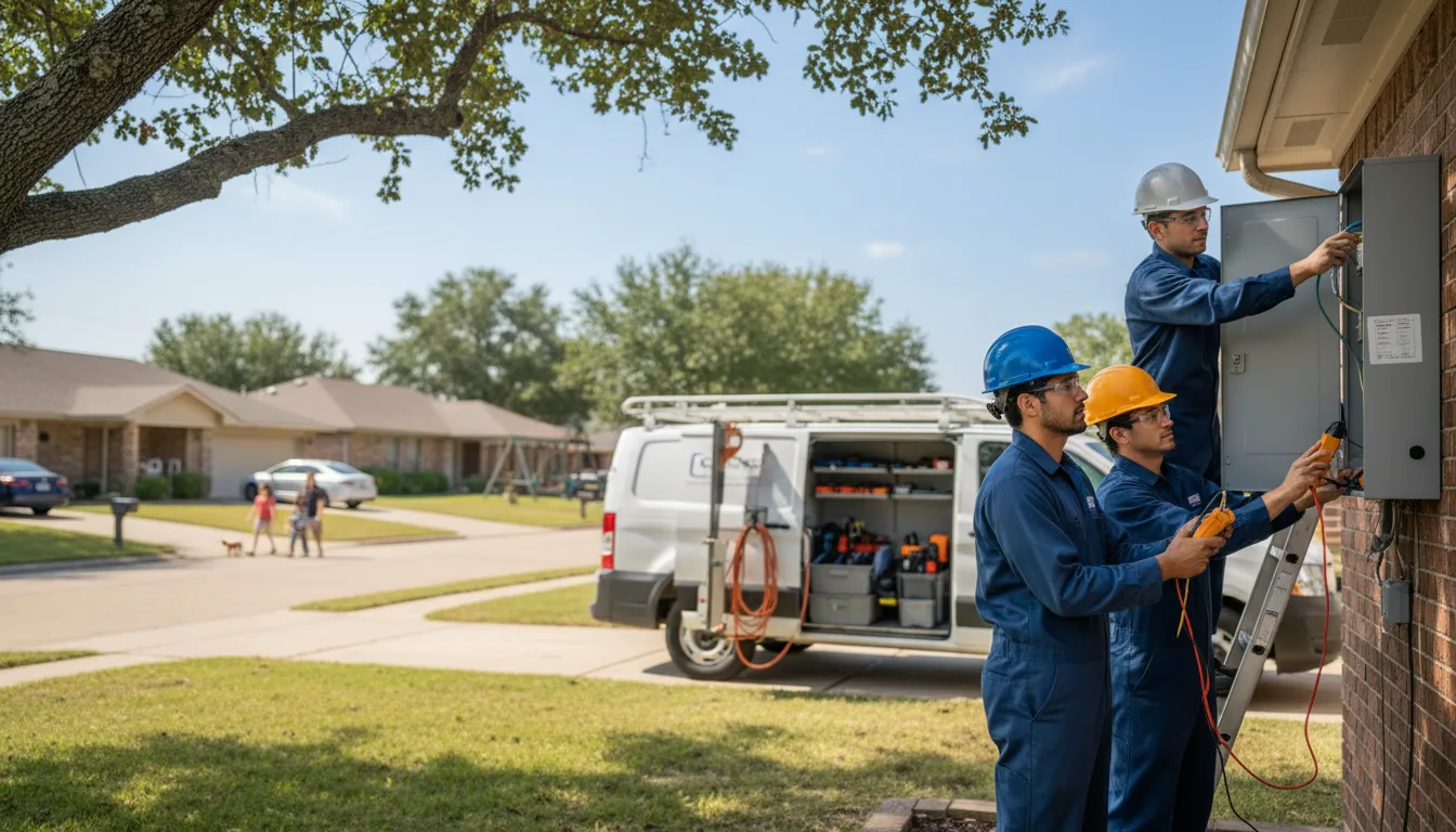 Certified electrician providing emergency electrical services in Conesville, OH